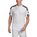 Adidas teamwear Koszulka męska adidas Squadra 21 Jersey Short Sleeve biała GN5723 Adidas teamwear Koszulka męska adidas Squadra 21 Jersey Short Sleeve biała GN5723
