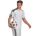 Adidas teamwear Koszulka męska adidas Squadra 21 Jersey Short Sleeve biała GN5723 Adidas teamwear Koszulka męska adidas Squadra 21 Jersey Short Sleeve biała GN5723