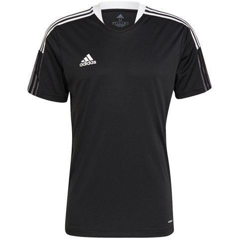 Adidas teamwear Koszulka męska adidas Tiro 21 Training Jersey czarna GM7586 Adidas teamwear Koszulka męska adidas Tiro 21 Training Jersey czarna GM7586