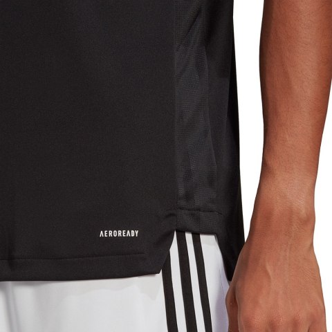 Adidas teamwear Koszulka męska adidas Tiro 21 Training Jersey czarna GM7586 Adidas teamwear Koszulka męska adidas Tiro 21 Training Jersey czarna GM7586