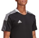 Adidas teamwear Koszulka męska adidas Tiro 21 Training Jersey czarna GM7586 Adidas teamwear Koszulka męska adidas Tiro 21 Training Jersey czarna GM7586