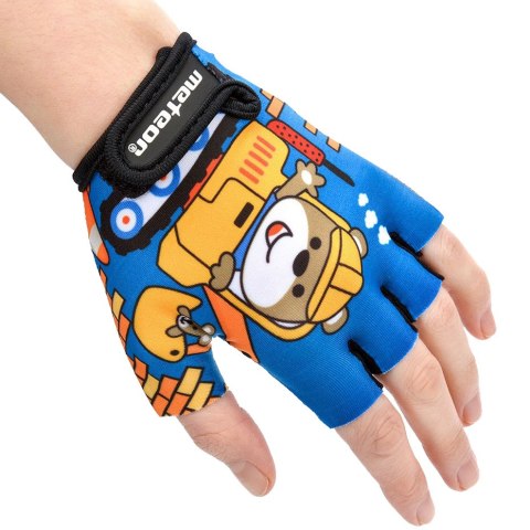 Meteor Rękawiczki rowerowe dla dzieci Meteor Teddy Builder Jr 26184-26185-26186 Meteor Rękawiczki rowerowe dla dzieci Meteor Teddy Builder Jr 26184-26185-26186