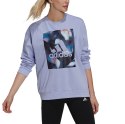 Adidas Bluza damska adidas U4U Soft Knit Swe fioletowa GS3879 Adidas Bluza damska adidas U4U Soft Knit Swe fioletowa GS3879