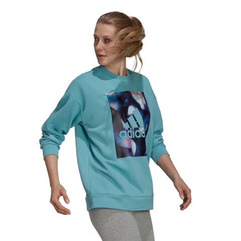 Adidas Bluza damska adidas uforu Sweatshirt niebieska GS3893 Adidas Bluza damska adidas uforu Sweatshirt niebieska GS3893