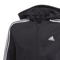 Adidas Bluza dla dzieci adidas Essentials 3-Stripes Hoodie czarna GQ8900