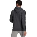 Adidas Bluza męska adidas Essentials Fleece 3-Stripes Hoodie ciemnoszara GK9082