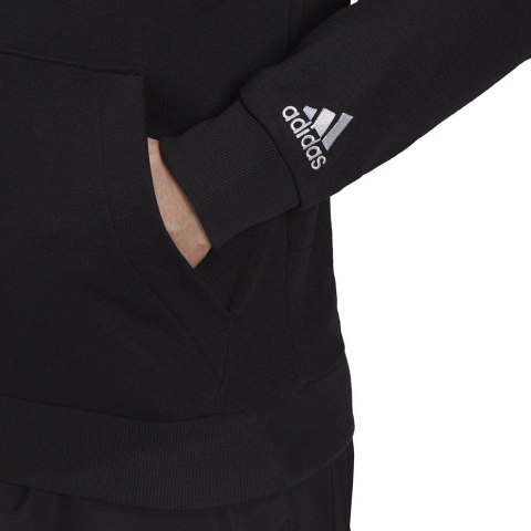 Adidas Bluza męska adidas Essentials French Terry Linear Logo Hoodie czarna GK9064 Adidas Bluza męska adidas Essentials French Terry Linear Logo Hoodie czarna GK9064