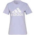 Adidas Koszulka damska adidas Loungewear Essentials Logo Tee fioletowa H07809