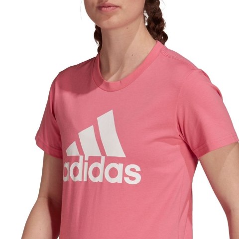 Adidas Koszulka damska adidas Loungewear Essentials Logo Tee różowa H07811 Adidas Koszulka damska adidas Loungewear Essentials Logo Tee różowa H07811
