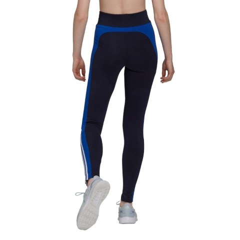 Adidas Legginsy damskie adidas Essentials Colorblock czarno-niebieskie GS6323 Adidas Legginsy damskie adidas Essentials Colorblock czarno-niebieskie GS6323