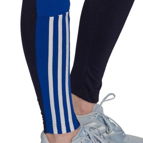 Adidas Legginsy damskie adidas Essentials Colorblock czarno-niebieskie GS6323 Adidas Legginsy damskie adidas Essentials Colorblock czarno-niebieskie GS6323