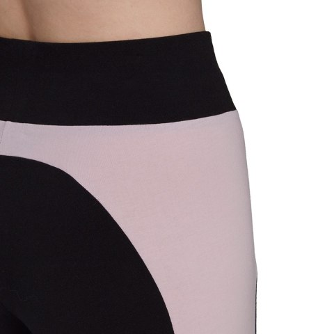 Adidas Legginsy damskie adidas Essentials Colorblock czarno-różowe GS6325 Adidas Legginsy damskie adidas Essentials Colorblock czarno-różowe GS6325