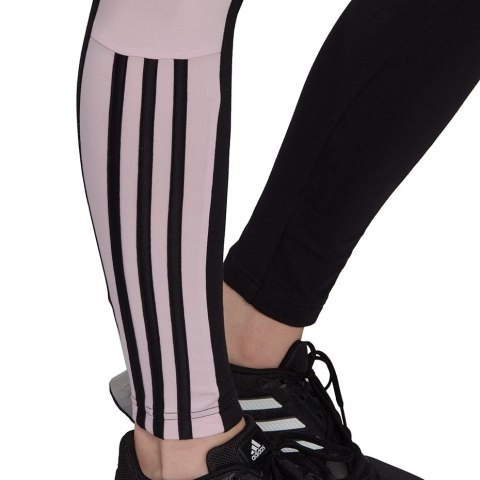Adidas Legginsy damskie adidas Essentials Colorblock czarno-różowe GS6325 Adidas Legginsy damskie adidas Essentials Colorblock czarno-różowe GS6325