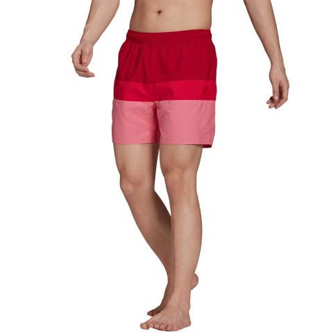 Adidas Spodenki kąpielowe męskie adidas Short-Length Colorb czerwono-różowe GU0312 Adidas Spodenki kąpielowe męskie adidas Short-Length Colorb czerwono-różowe GU0312