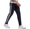 Adidas Spodnie męskie adidas Essentials Fleece Tapered Cuff 3-Band Pants granatowe GK8823