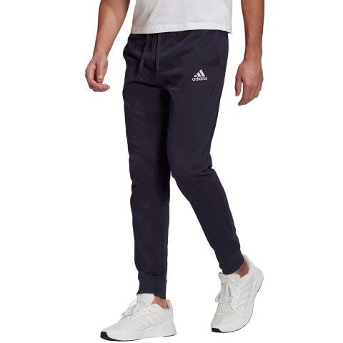 Adidas Spodnie męskie adidas Essentials Single granatowe GK9259 Adidas Spodnie męskie adidas Essentials Single granatowe GK9259