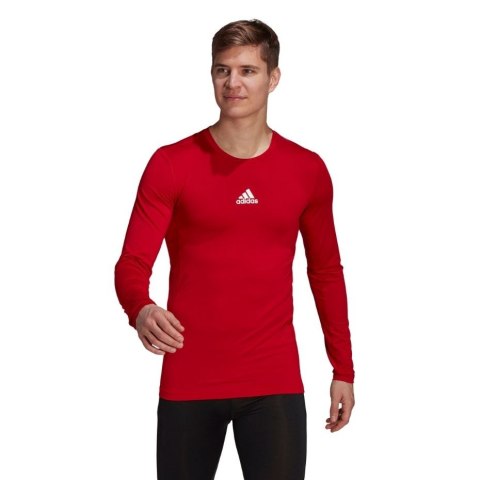 Adidas teamwear Koszulka męska adidas Compression Long Sleeve Tee czerwona GU7336 Adidas teamwear Koszulka męska adidas Compression Long Sleeve Tee czerwona GU7336