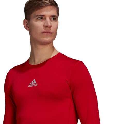 Adidas teamwear Koszulka męska adidas Compression Long Sleeve Tee czerwona GU7336 Adidas teamwear Koszulka męska adidas Compression Long Sleeve Tee czerwona GU7336