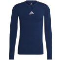 Adidas teamwear Koszulka męska adidas Compression Long Sleeve Tee granatowa GU7338