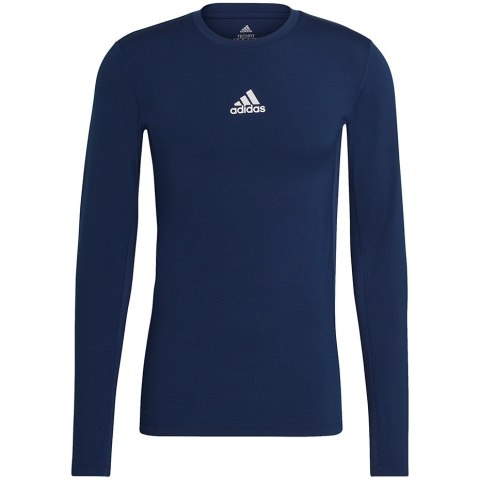 Adidas teamwear Koszulka męska adidas Compression Long Sleeve Tee granatowa GU7338