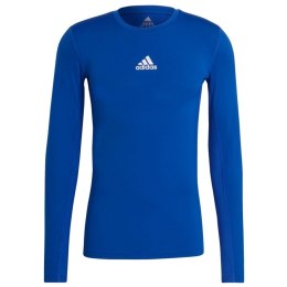 Adidas teamwear Koszulka męska adidas Compression Long Sleeve Tee niebieska GU7335