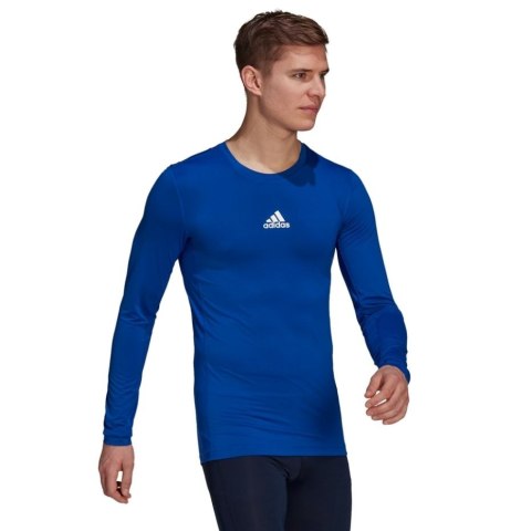 Adidas teamwear Koszulka męska adidas Compression Long Sleeve Tee niebieska GU7335 Adidas teamwear Koszulka męska adidas Compression Long Sleeve Tee niebieska GU7335