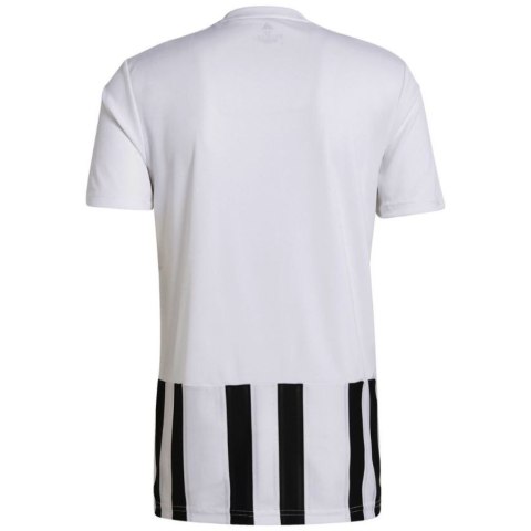 Adidas teamwear Koszulka męska adidas Striped 21 Jersey biało-czarna GV1377 Adidas teamwear Koszulka męska adidas Striped 21 Jersey biało-czarna GV1377