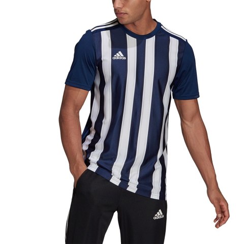 Adidas teamwear Koszulka męska adidas Striped 21 Jersey granatowa GN5847 Adidas teamwear Koszulka męska adidas Striped 21 Jersey granatowa GN5847
