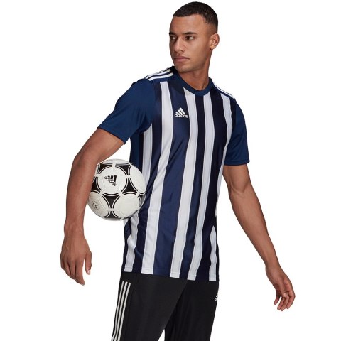 Adidas teamwear Koszulka męska adidas Striped 21 Jersey granatowa GN5847 Adidas teamwear Koszulka męska adidas Striped 21 Jersey granatowa GN5847
