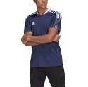 Adidas teamwear Koszulka męska adidas Tiro 21 Training Jersey granatowa GM7585 Adidas teamwear Koszulka męska adidas Tiro 21 Training Jersey granatowa GM7585