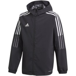 Adidas teamwear Kurtka dla dzieci adidas Tiro 21 Windbreaker czarna GP4975