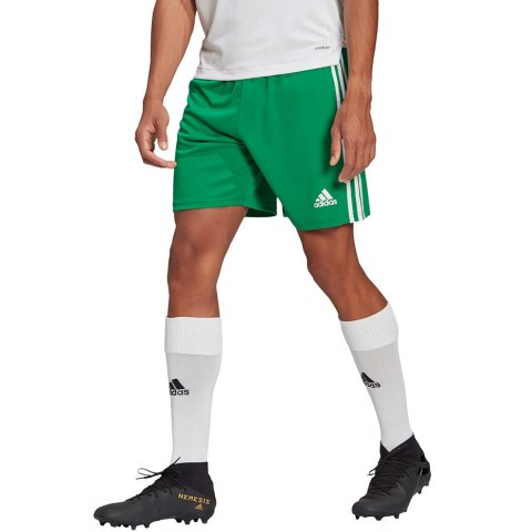 Adidas teamwear Spodenki męskie adidas Squadra 21 Jersey zielone GN5769 Adidas teamwear Spodenki męskie adidas Squadra 21 Jersey zielone GN5769