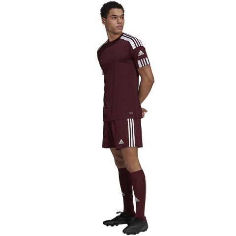 Adidas teamwear Spodenki męskie adidas Squadra 21 Short bordowe GN8083 Adidas teamwear Spodenki męskie adidas Squadra 21 Short bordowe GN8083