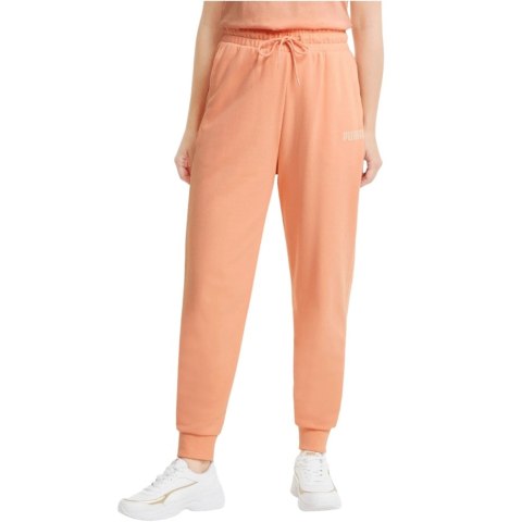 Puma Spodnie damskie Puma Modern Basics High brzoskwiniowe 585937 26 Puma Spodnie damskie Puma Modern Basics High brzoskwiniowe 585937 26