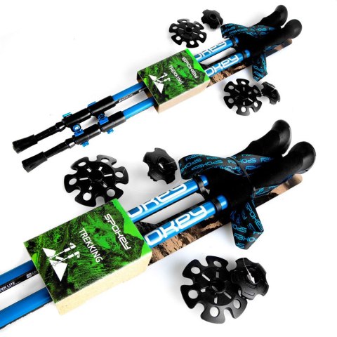 Spokey Kijki trekkingowe Spokey Carbon niebiesko-czarne 927900 Spokey Kijki trekkingowe Spokey Carbon niebiesko-czarne 927900