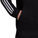 Adidas Bluza męska adidas Essentials Fleece 3-Stripes Hoodie czarna GK9072