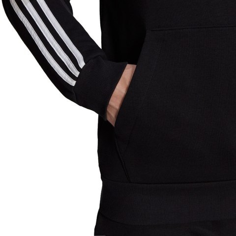 Adidas Bluza męska adidas Essentials Fleece 3-Stripes Hoodie czarna GK9072 Adidas Bluza męska adidas Essentials Fleece 3-Stripes Hoodie czarna GK9072