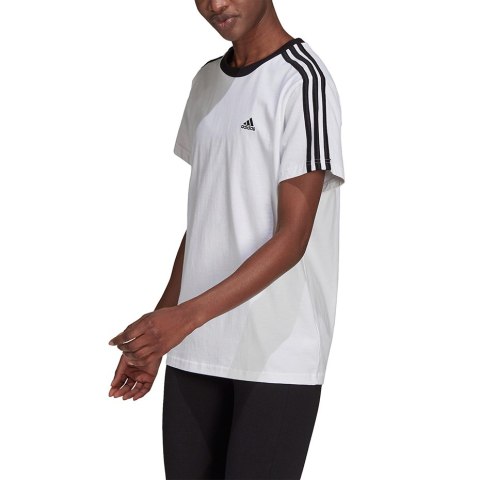 Adidas Koszulka damska adidas Essentials 3-Stripes biała H10201 Adidas Koszulka damska adidas Essentials 3-Stripes biała H10201