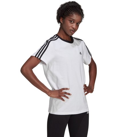 Adidas Koszulka damska adidas Essentials 3-Stripes biała H10201 Adidas Koszulka damska adidas Essentials 3-Stripes biała H10201