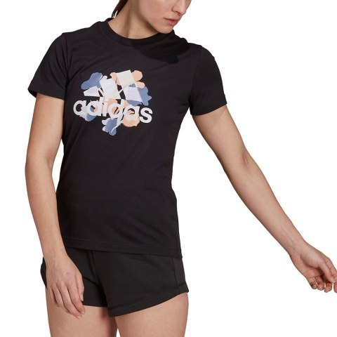 Adidas Koszulka damska adidas Floral Graphic Tee czarna GT8806 Adidas Koszulka damska adidas Floral Graphic Tee czarna GT8806