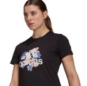 Adidas Koszulka damska adidas Floral Graphic Tee czarna GT8806