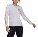 Adidas Koszulka damska adidas Floral Long Sleeve biała H14699