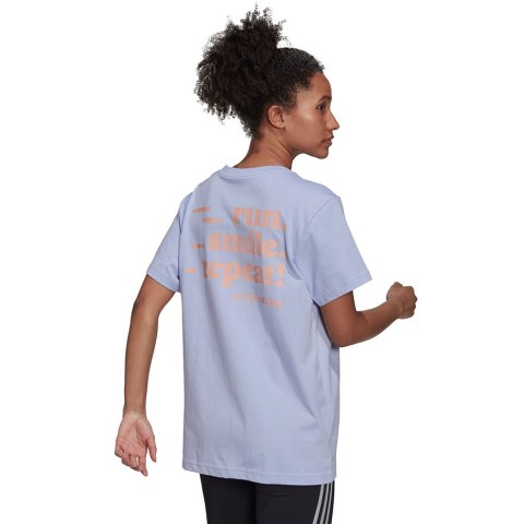 Adidas Koszulka damska adidas Signature Tee fioletowa GV1344 Adidas Koszulka damska adidas Signature Tee fioletowa GV1344