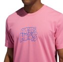 Adidas Koszulka męska adidas Lil Stripe adidas Hoops Graphic Tee różowa GS7220