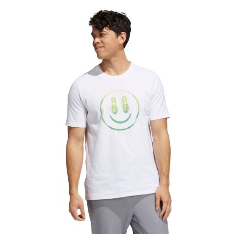 Adidas Koszulka męska adidas You Feel Me Tee biała H19307 Adidas Koszulka męska adidas You Feel Me Tee biała H19307