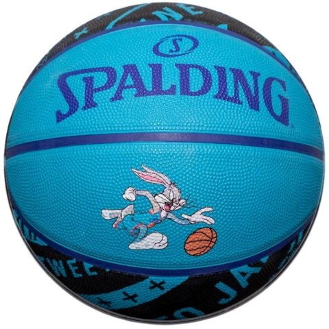 Spalding Piłka do koszykówki Spalding Space Jam Tune Squad Bugs niebiesko-czarna '7 84598Z