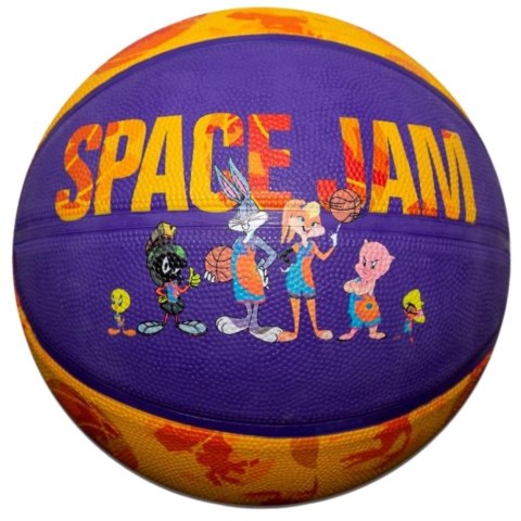 Spalding Piłka do koszykówki Spalding Space Jam Tune pomarańczowo-fioletowa '7 84595Z