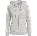 Adidas Bluza damska adidas W 3S Ft Fz Hd szara GL0802 Adidas Bluza damska adidas W 3S Ft Fz Hd szara GL0802