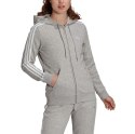 Adidas Bluza damska adidas W 3S Ft Fz Hd szara GL0802 Adidas Bluza damska adidas W 3S Ft Fz Hd szara GL0802