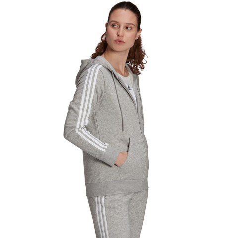 Adidas Bluza damska adidas W 3S Ft Fz Hd szara GL0802 Adidas Bluza damska adidas W 3S Ft Fz Hd szara GL0802